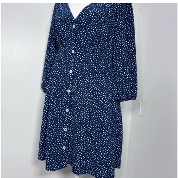 Bebop XL navy and white polka dot dress in NWOT condition - Picture 1 of 8